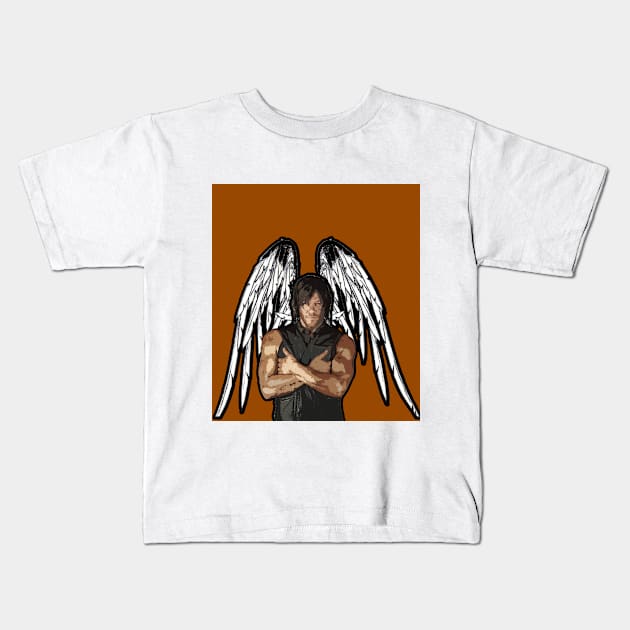 Daryl Dixon Kids T-Shirt by kpalamara